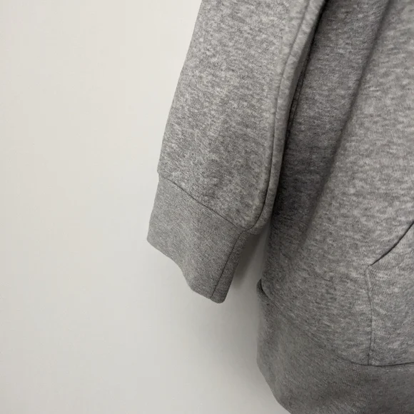 Lazypants Heather Grey Pullover Hoodie - Soft Cotton Blend, Size Small Oversized - Picture 3 of 9
